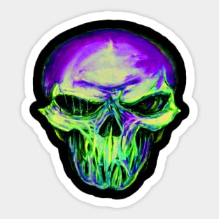 Deadly Silence purple green Sticker